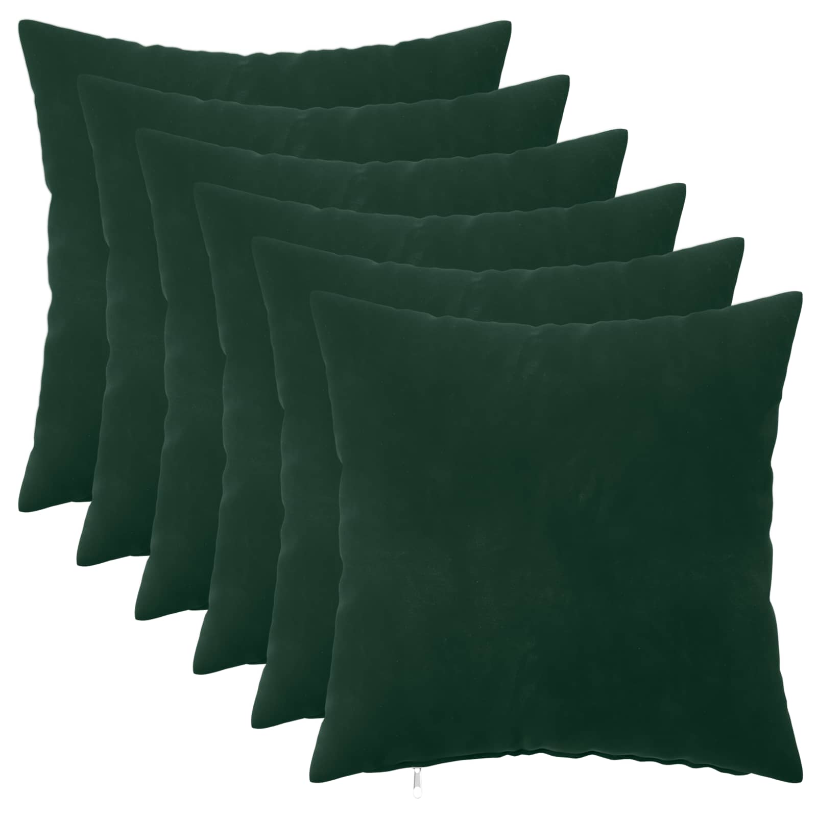 Κάλυμμα Μαξιλαριού 6 pcs HEERLEN Σκούρο Πράσινο 40 x 40 cm