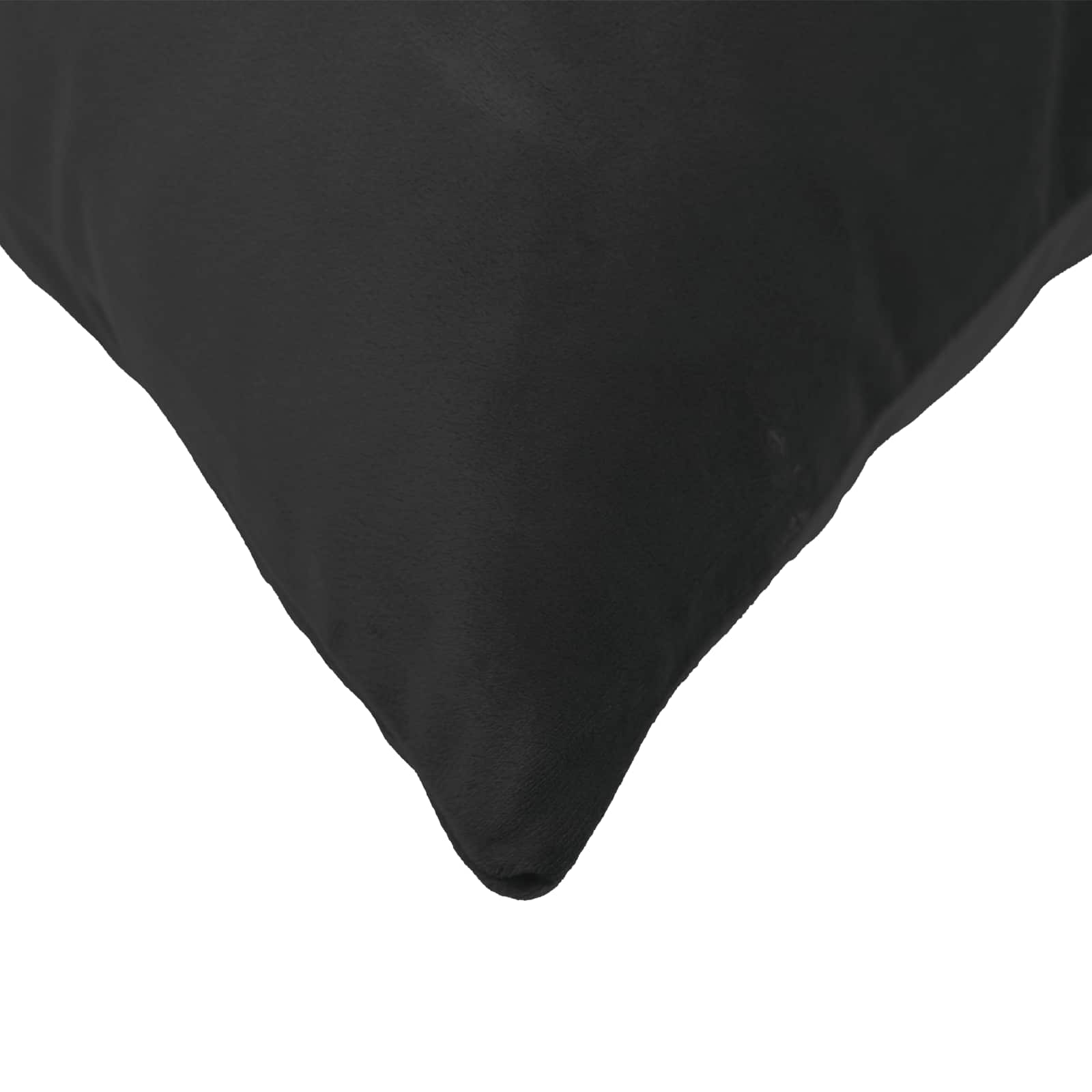 Κάλυμμα Μαξιλαριού 12 pcs HEERLEN Μαύρο 40 x 40 cm Βελούδο - Pakobazaar