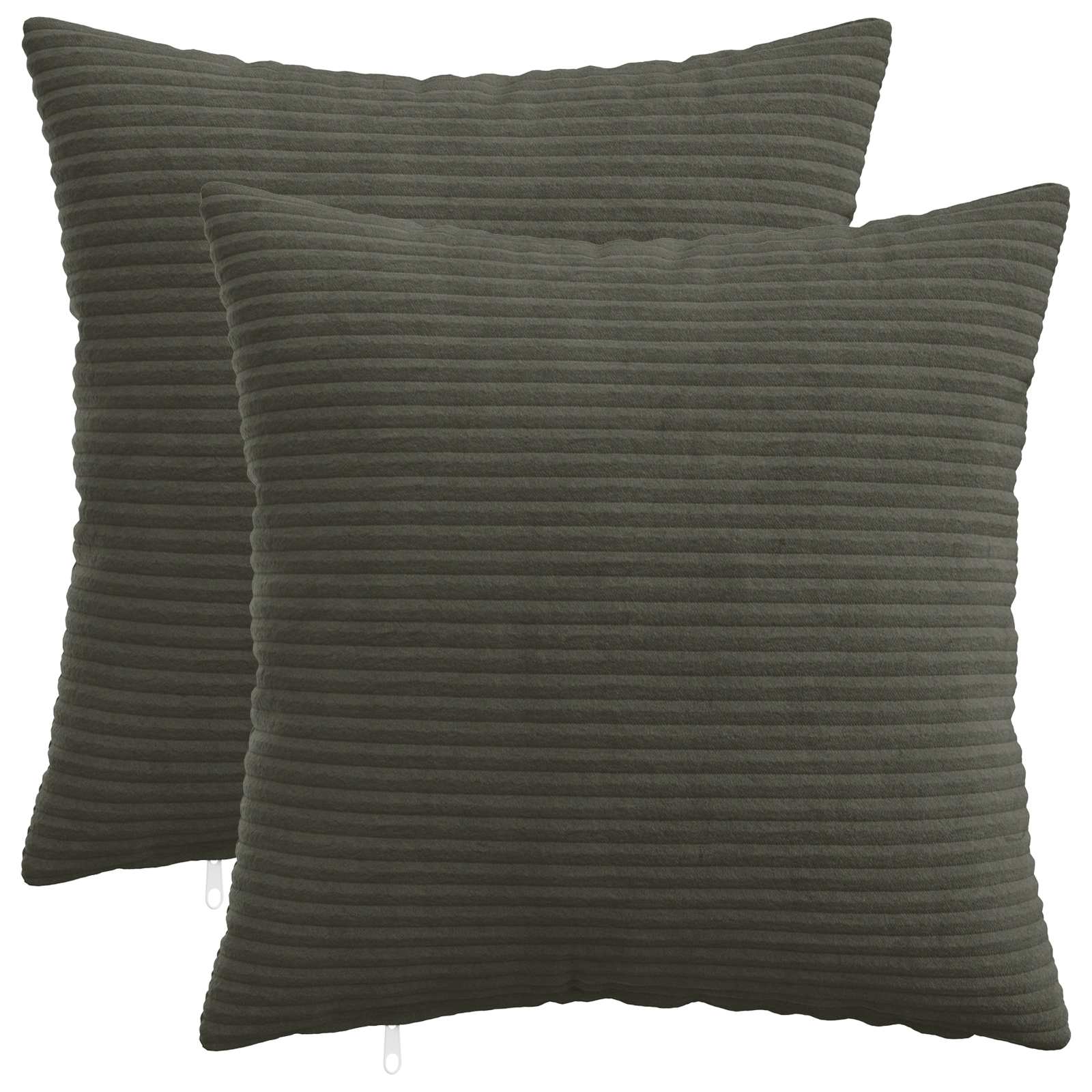 Κάλυμμα Μαξιλαριού 2 pcs HEERLEN Ανθρακί 40 x 40 cm κορντουρόι - Pakobazaar