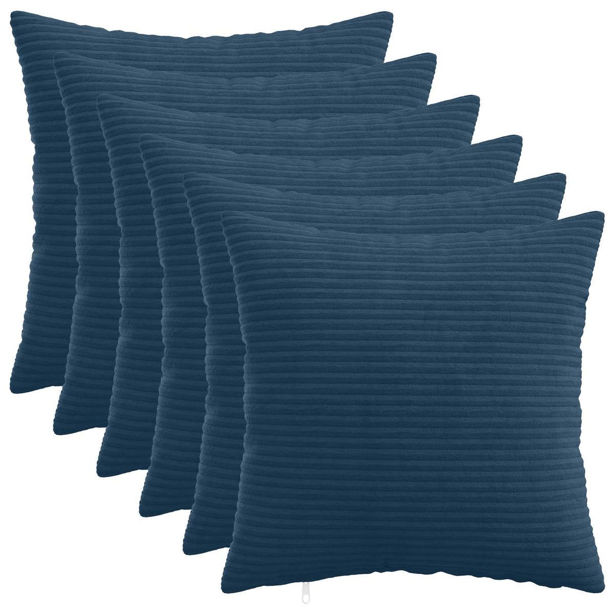 Κάλυμμα Μαξιλαριού 6 pcs HEERLEN Σκούρο μπλε 40 x 40 cm