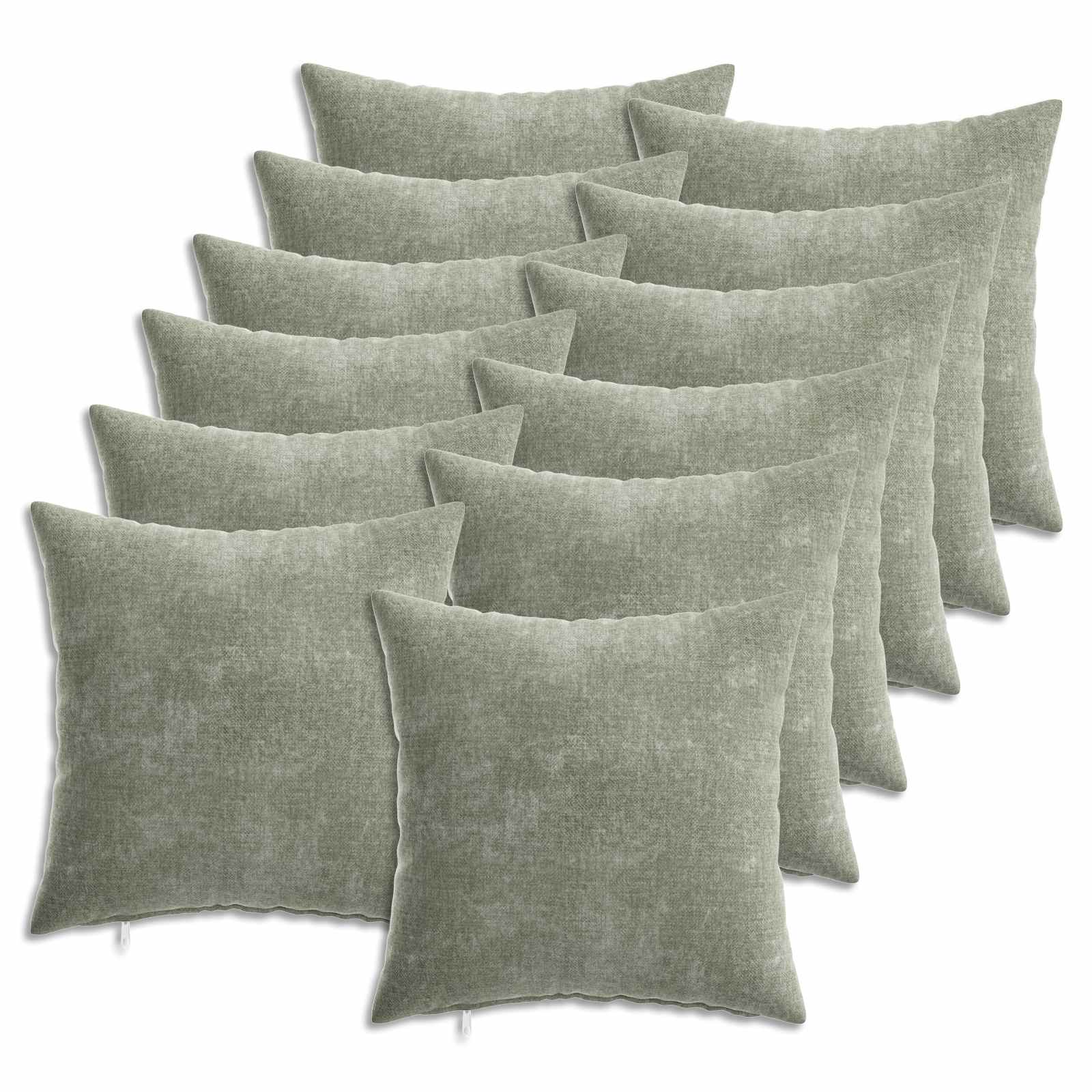 Κάλυμμα Μαξιλαριού 12 pcs HEERLEN Πράσινο 40 x 40 cm