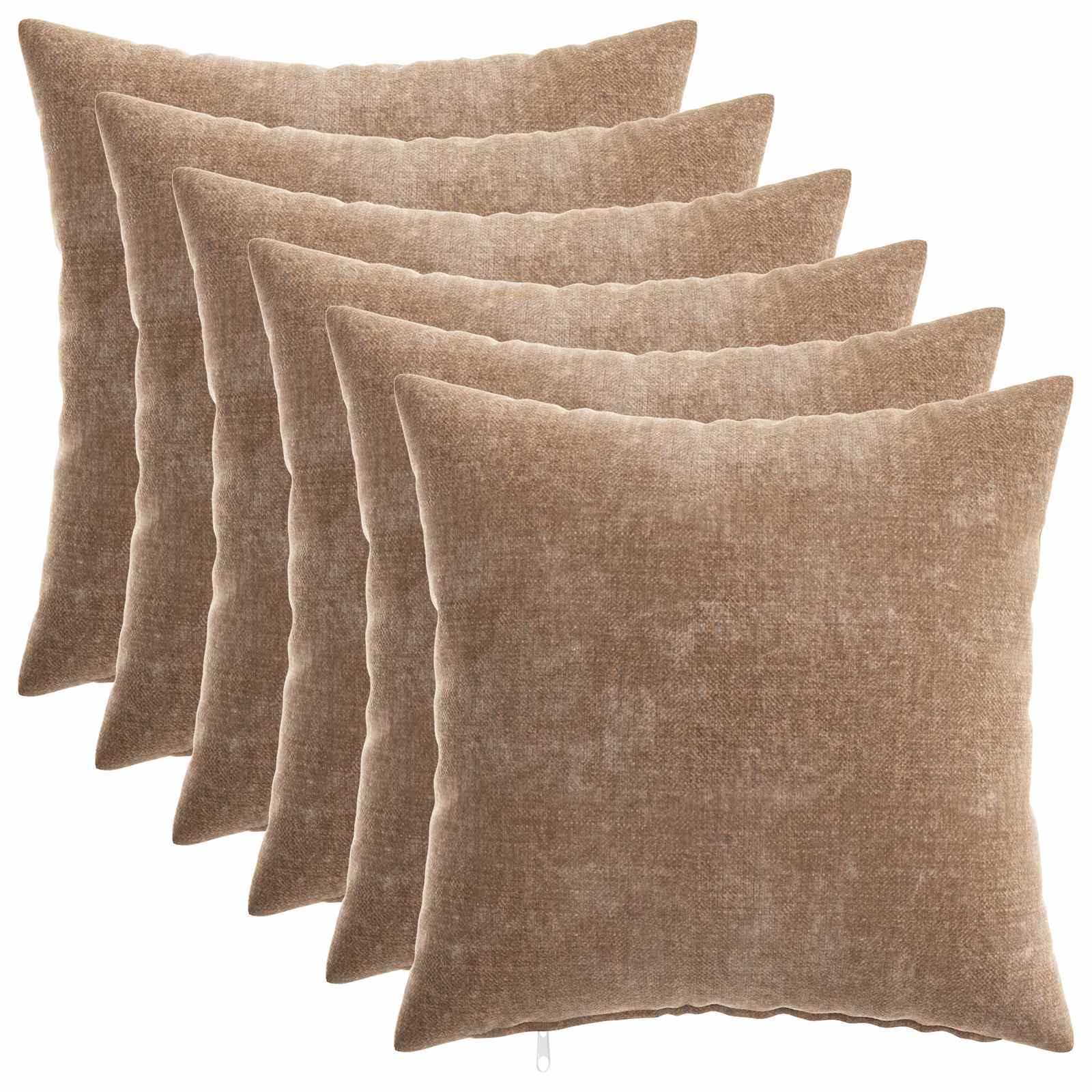 Κάλυμμα Μαξιλαριού 6 pcs HEERLEN Καφέ 40 x 40 cm