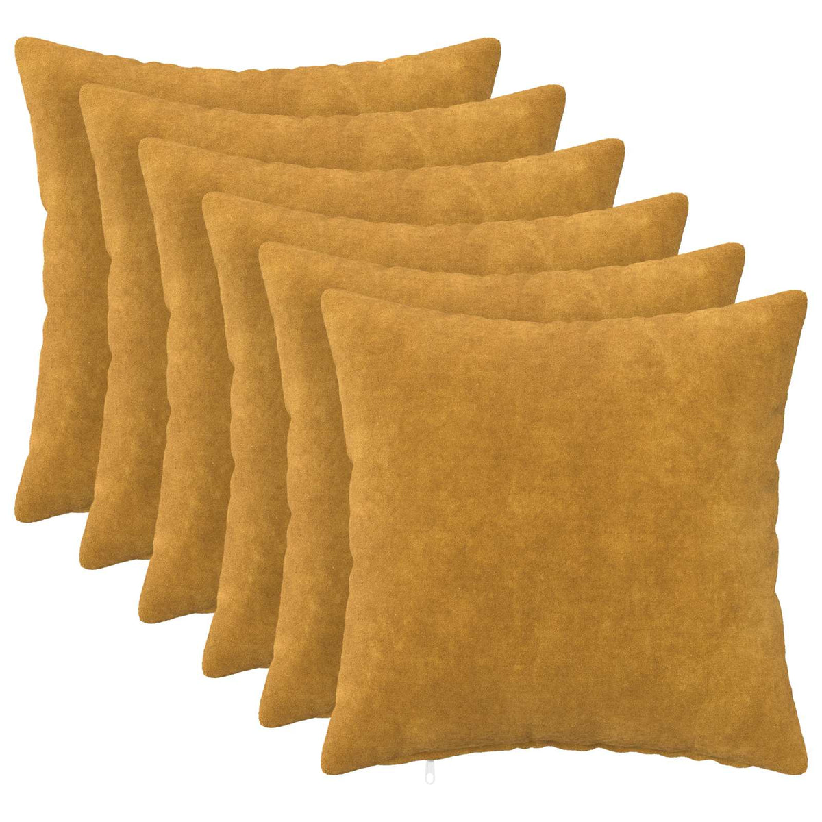 Κάλυμμα Μαξιλαριού 6 pcs HEERLEN Κίτρινο 40 x 40 cm