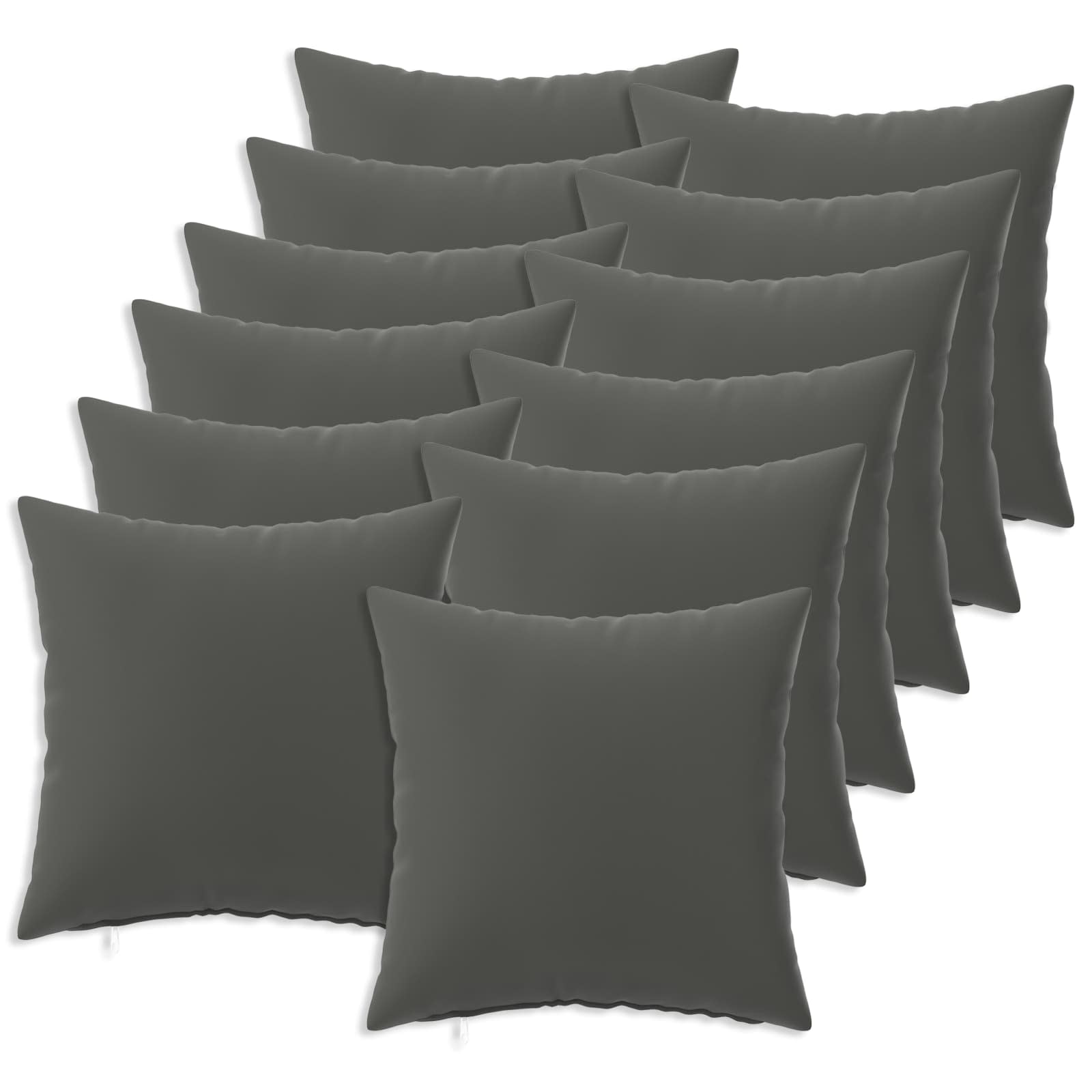Κάλυμμα Μαξιλαριού 12 pcs HEERLEN Ανθρακί 40 x 40 cm