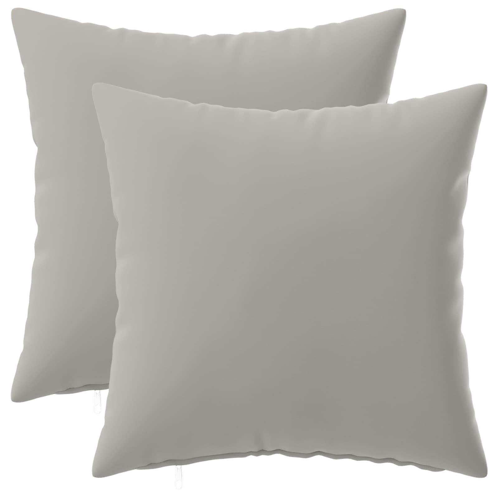 Κάλυμμα Μαξιλαριού 2 pcs HEERLEN Γκρι 40 x 40 cm Πολυεστέρας - Pakobazaar