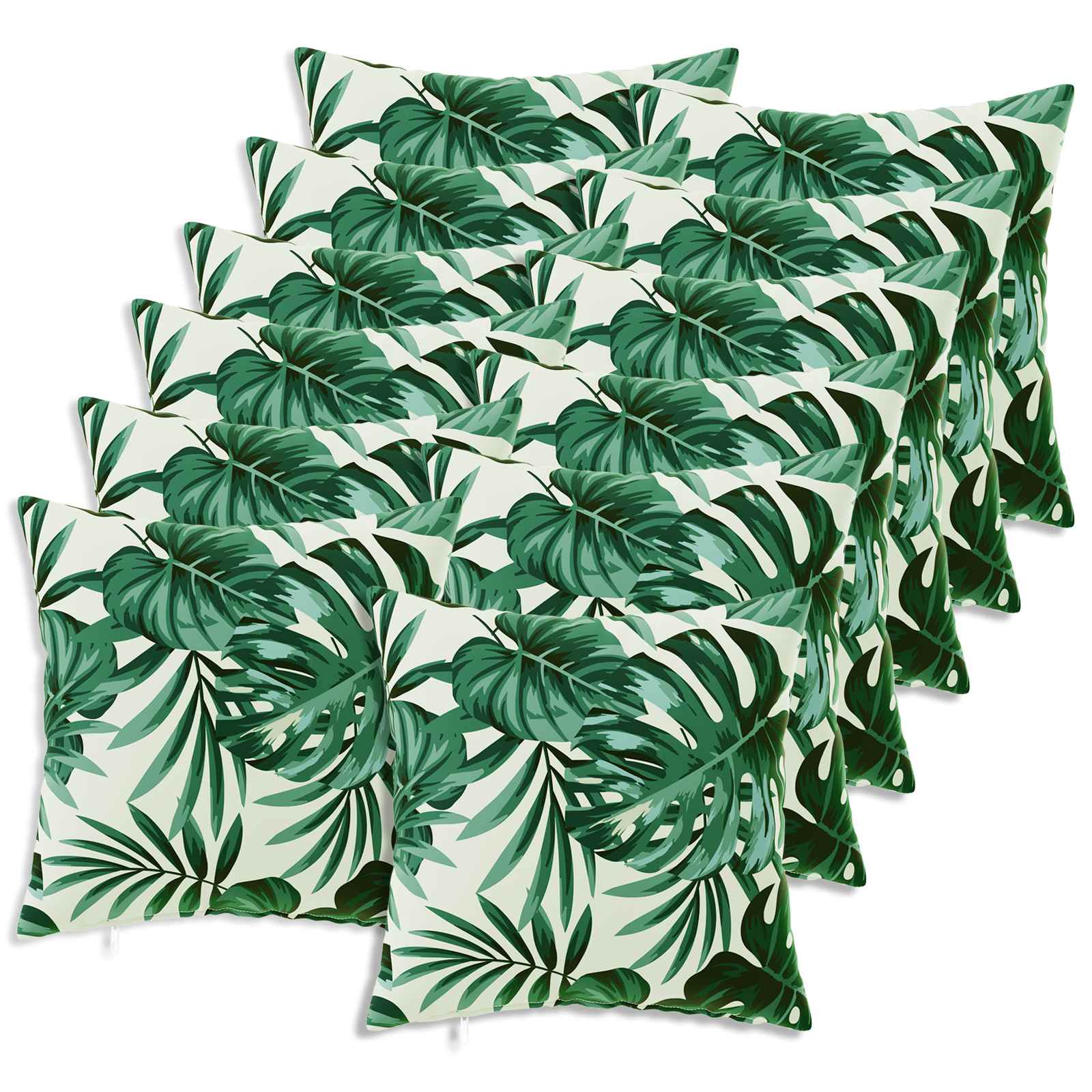 Κάλυμμα Μαξιλαριού 12 pcs HEERLEN Σχέδιο Φύλλων 40 x 40 cm - Pakobazaar