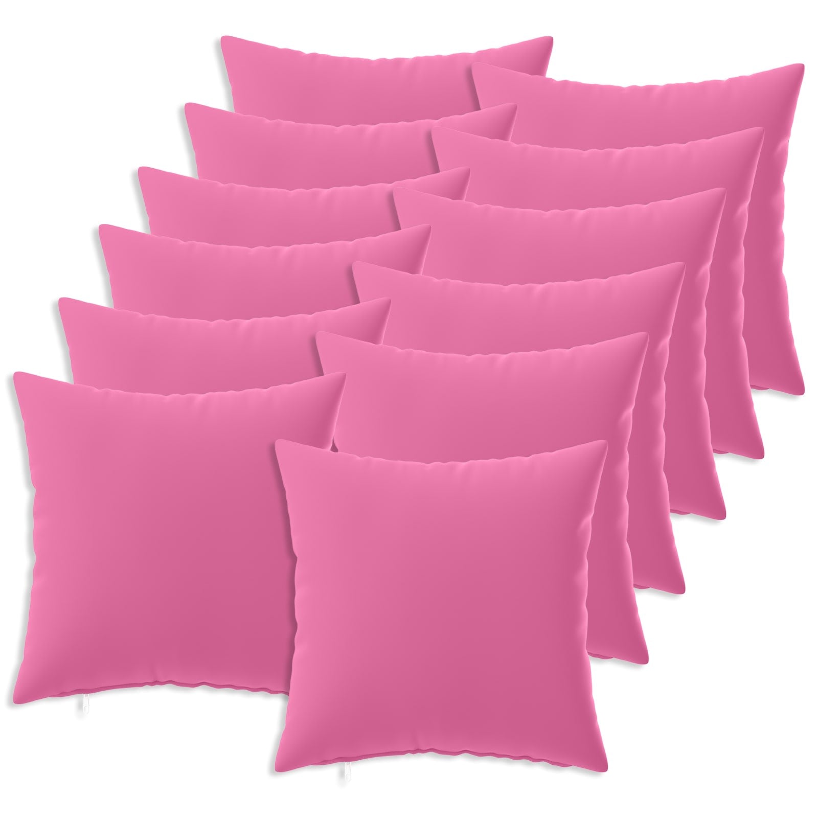 Κάλυμμα Μαξιλαριού 12 pcs HEERLEN Ροζ 40 x 40 cm Πολυεστέρας - Pakobazaar