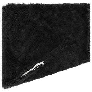 Κάλυμμα Μαξιλαριού 6 pcs HEERLEN Μαύρο 40 x 40 cm PV Φλίς