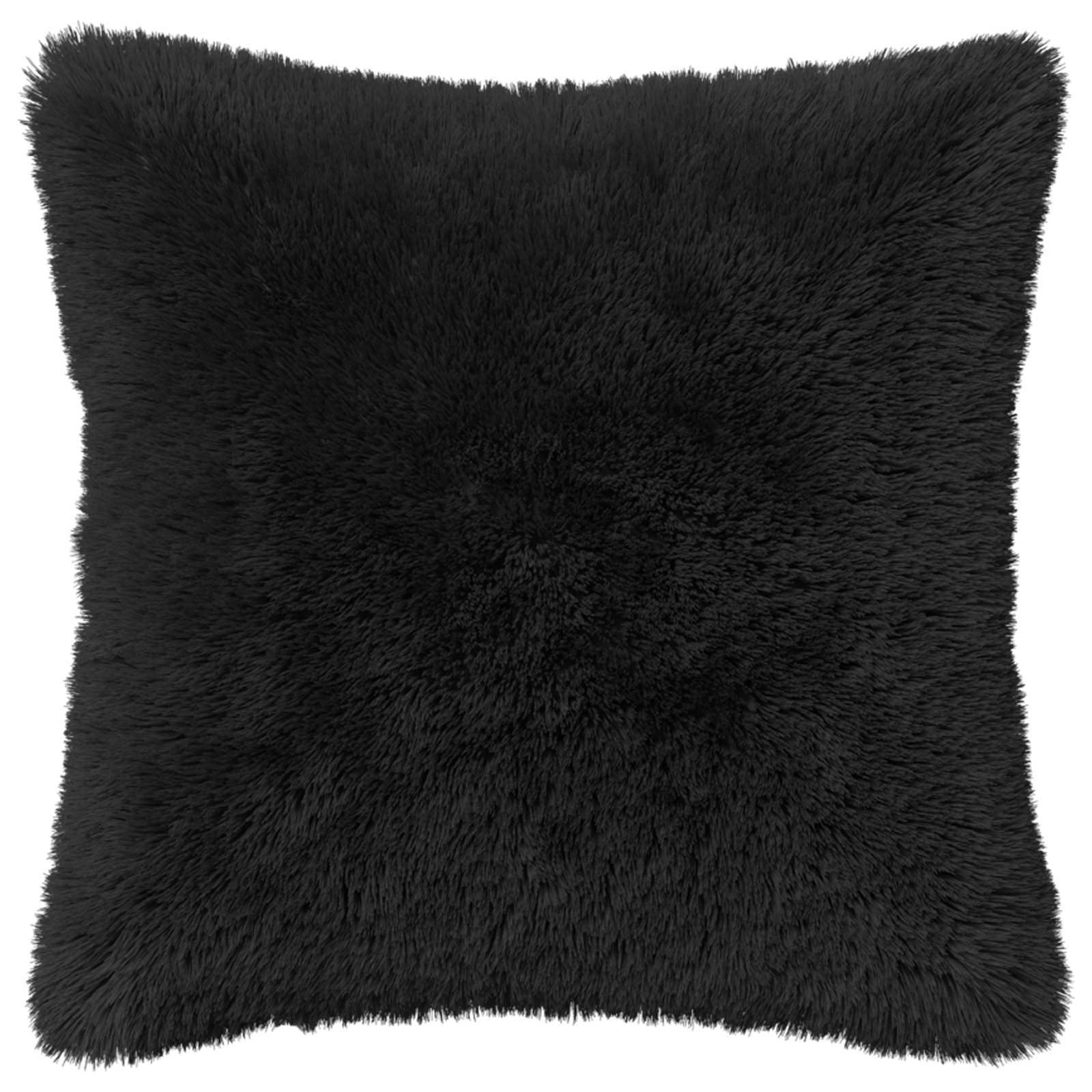 Κάλυμμα Μαξιλαριού 6 pcs HEERLEN Μαύρο 40 x 40 cm PV Φλίς