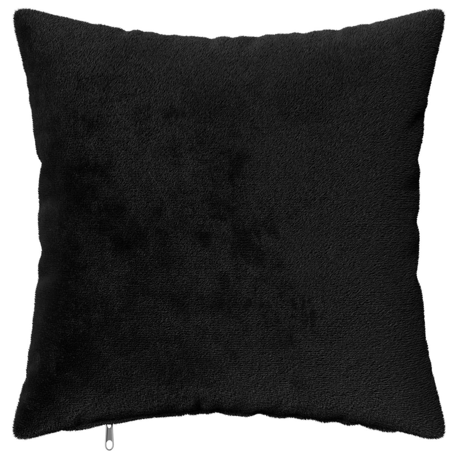 Κάλυμμα Μαξιλαριού 12 pcs HEERLEN Μαύρο 40 x 40 cm Φανέλα - Pakobazaar