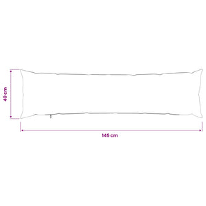 Κάλυμμα Μαξιλαριού HEERLEN Μαύρο 40 x 145 εκ. - Pakobazaar