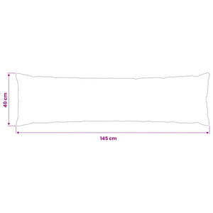 Κάλυμμα Μαξιλαριού HEERLEN Ανοιχτό γκρι 40 x 145 εκ. Βελούδο