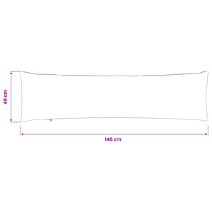 Κάλυμμα Μαξιλαριού 2 pcs HEERLEN Ανθρακί 40 x 145 εκ. - Pakobazaar