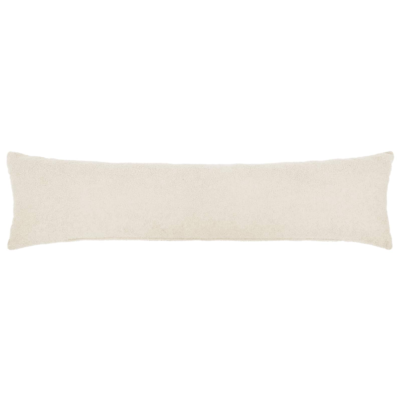 Κάλυμμα Μαξιλαριού 2 pcs HEERLEN Κρεμ 40 x 145 εκ. Μπουκλέ - Pakobazaar