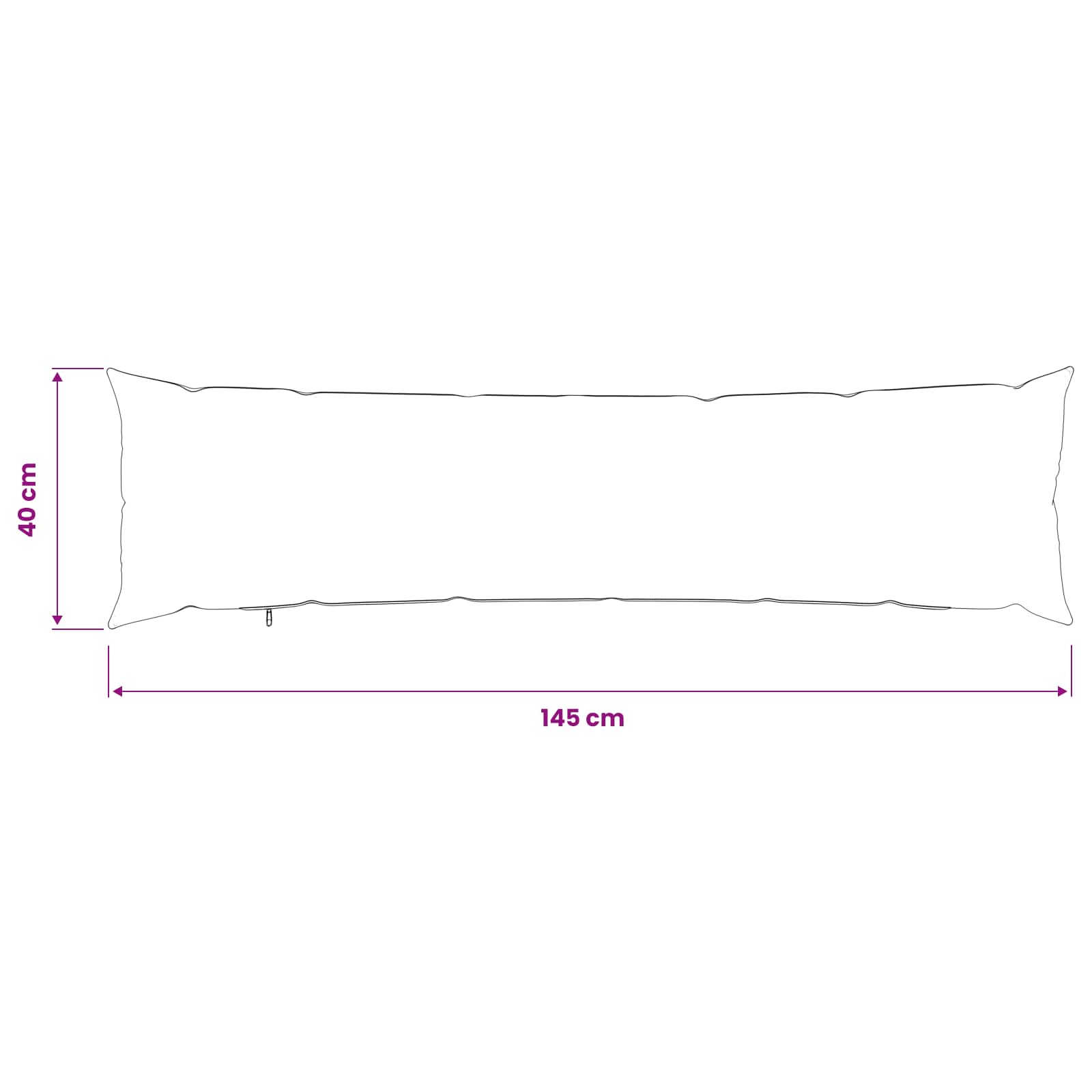 Κάλυμμα Μαξιλαριού 2 pcs HEERLEN Μαύρο 40 x 145 εκ. Μπουκλέ - Pakobazaar