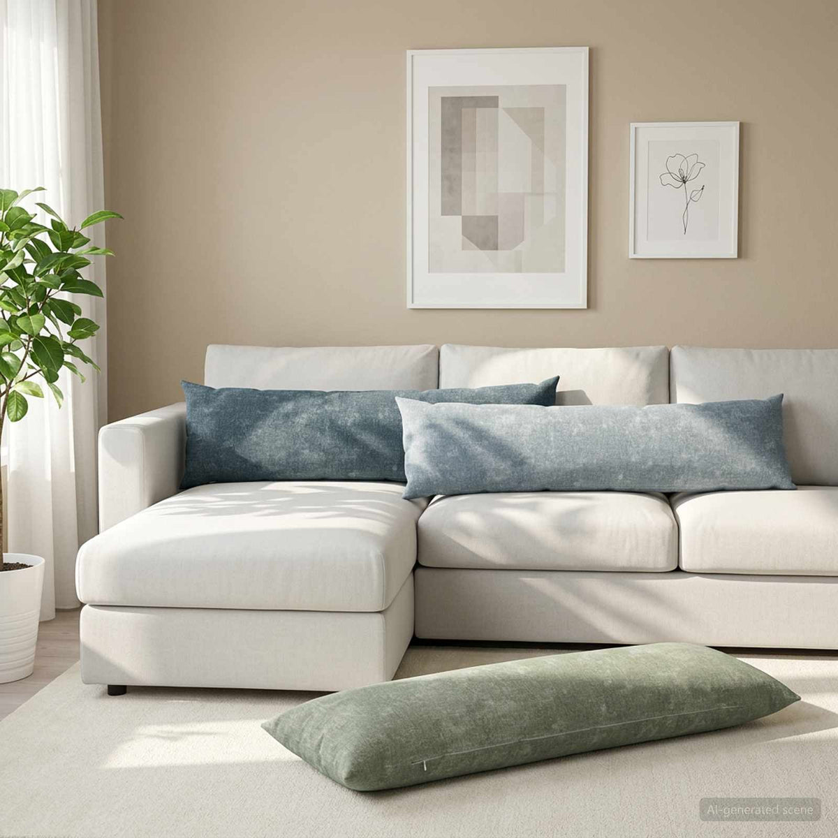 Μαξιλάρι HEERLEN Πράσινο 40 x 145 εκ. Ύφασμα Chenille - Pakobazaar