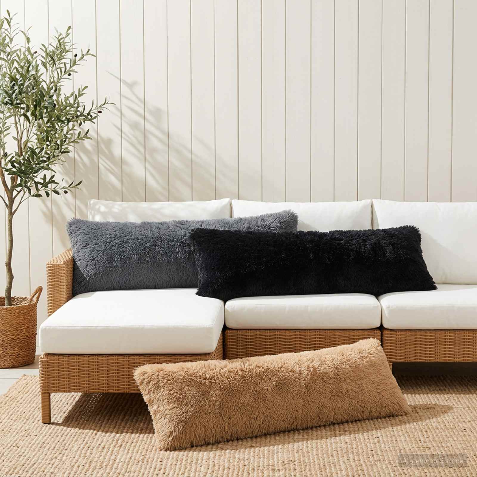 Κάλυμμα Μαξιλαριού HEERLEN Taupe 40 x 145 εκ. PV Φλίς