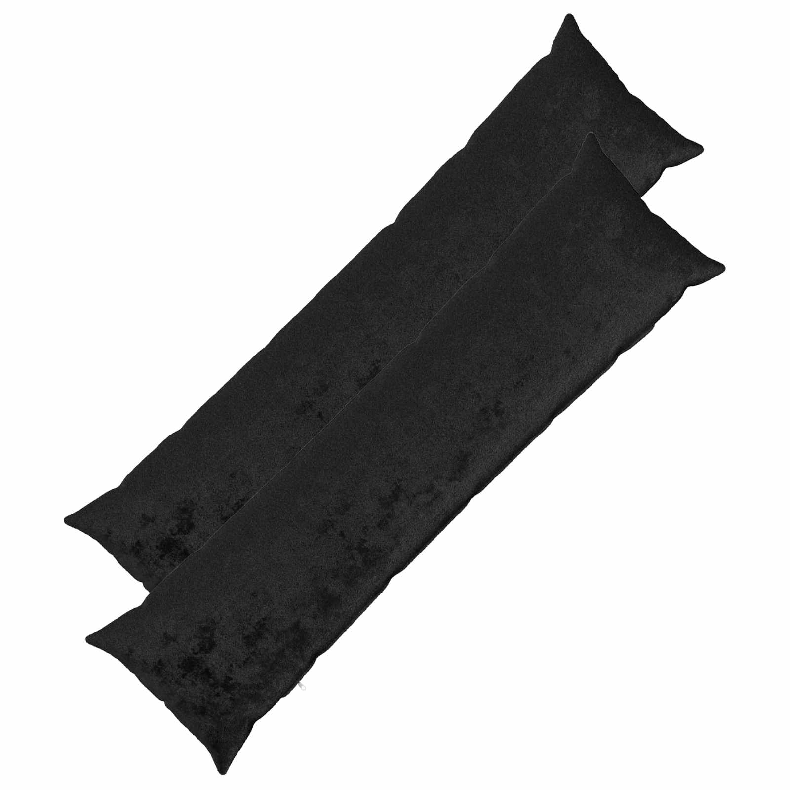 Κάλυμμα Μαξιλαριού 2 pcs HEERLEN Μαύρο 40 x 145 εκ. Φανέλα - Pakobazaar