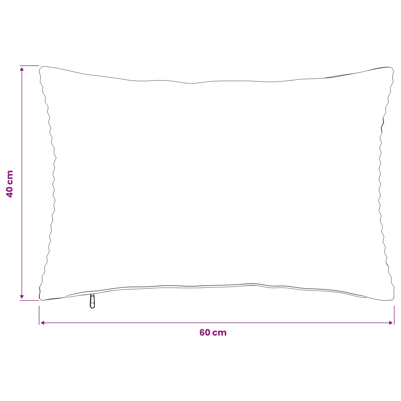 Κάλυμμα Μαξιλαριού 6 pcs HEERLEN Κόκκινο Πορτοκαλί 40 x 60 cm