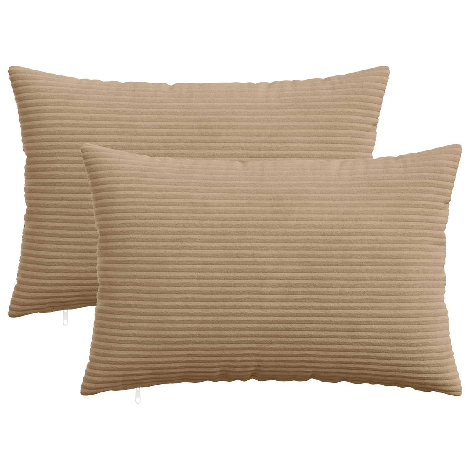 Κάλυμμα Μαξιλαριού 2 pcs HEERLEN Καφέ 40 x 60 cm κορντουρόι