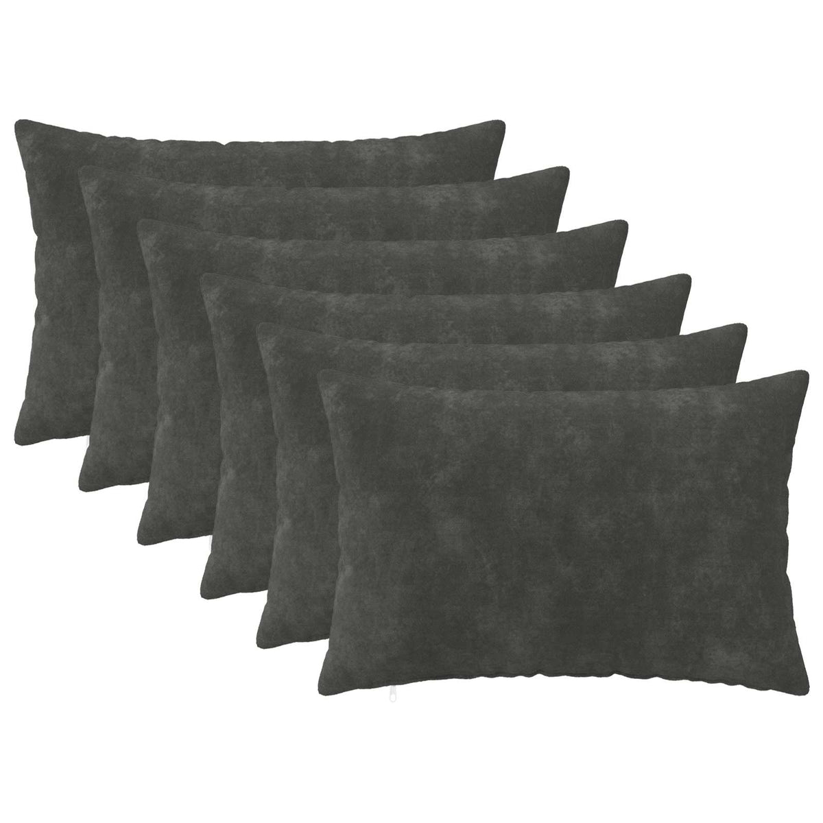 Κάλυμμα Μαξιλαριού 6 pcs HEERLEN Ανθρακί 40 x 60 cm
