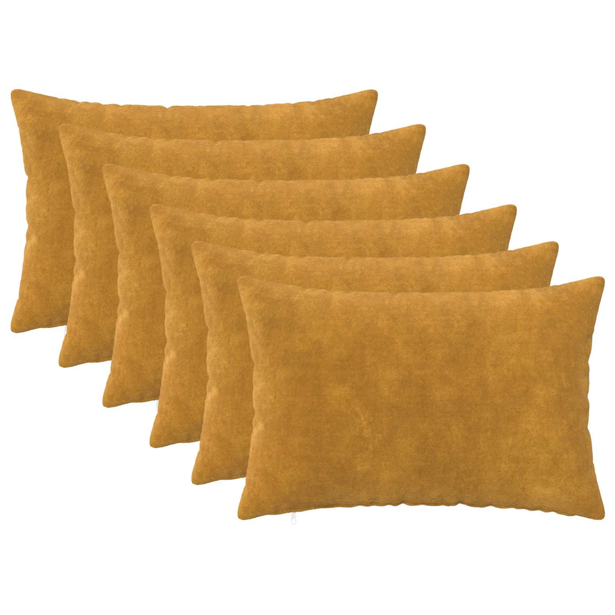Κάλυμμα Μαξιλαριού 6 pcs HEERLEN Κίτρινο 40 x 60 cm
