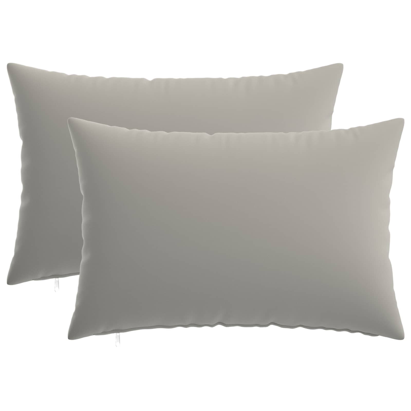Κάλυμμα Μαξιλαριού 2 pcs HEERLEN Γκρι 40 x 60 cm Πολυεστέρας