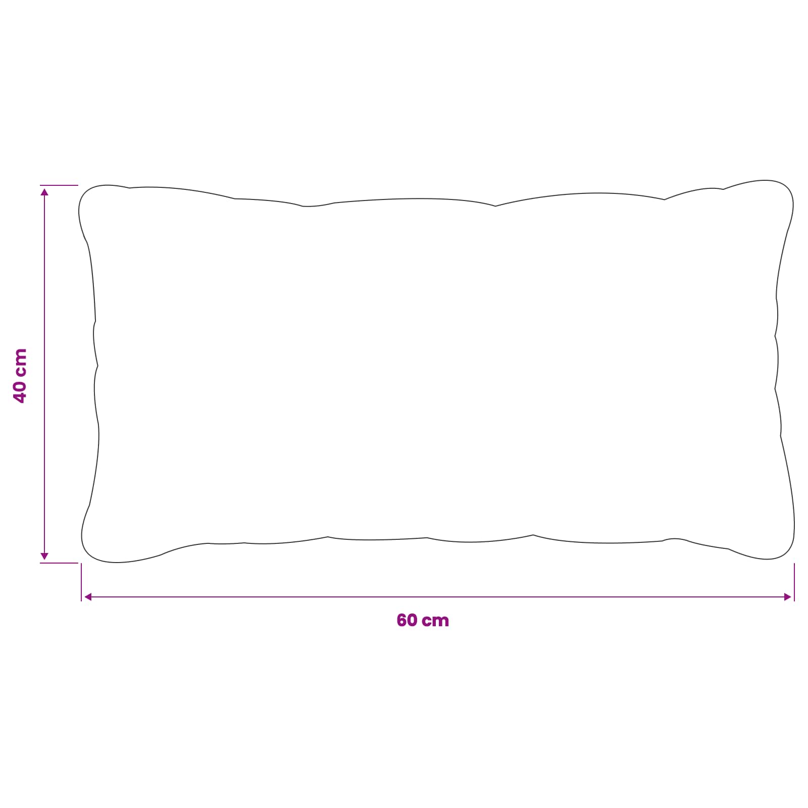 Κάλυμμα Μαξιλαριού 2 pcs HEERLEN Σχέδιο Φύλλου 40 x 60 cm