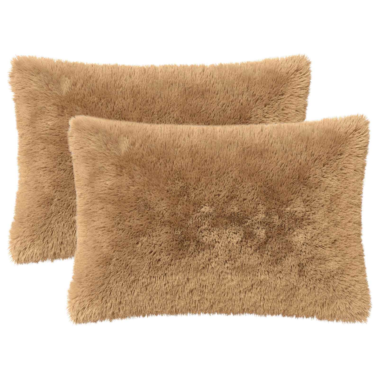 Κάλυμμα Μαξιλαριού 2 pcs HEERLEN Taupe 40 x 60 cm PV Φλίς
