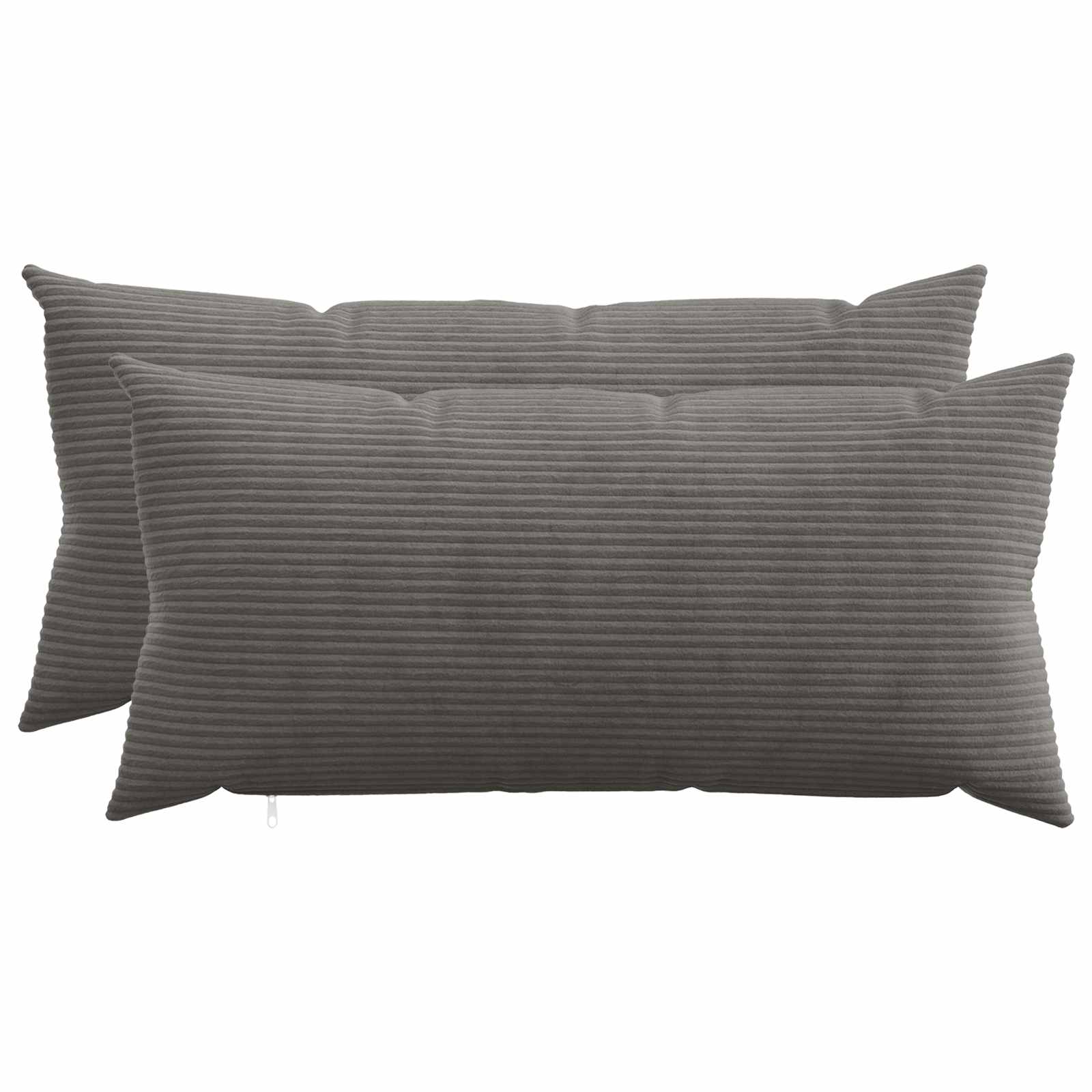 Κάλυμμα Μαξιλαριού 2 pcs HEERLEN Σκούρο Γκρι 40 x 70 cm - Pakobazaar