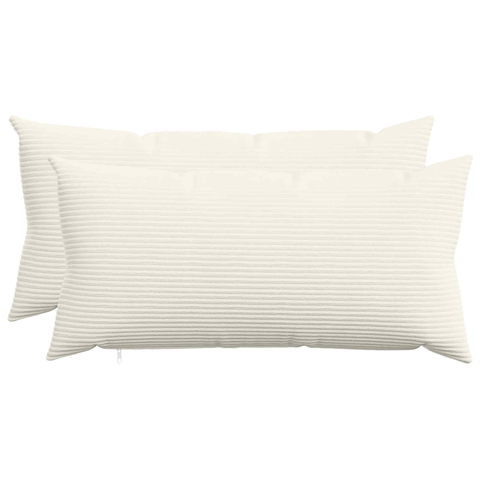 Κάλυμμα Μαξιλαριού 2 pcs HEERLEN Κρεμ 40 x 70 cm κορντουρόι - Pakobazaar