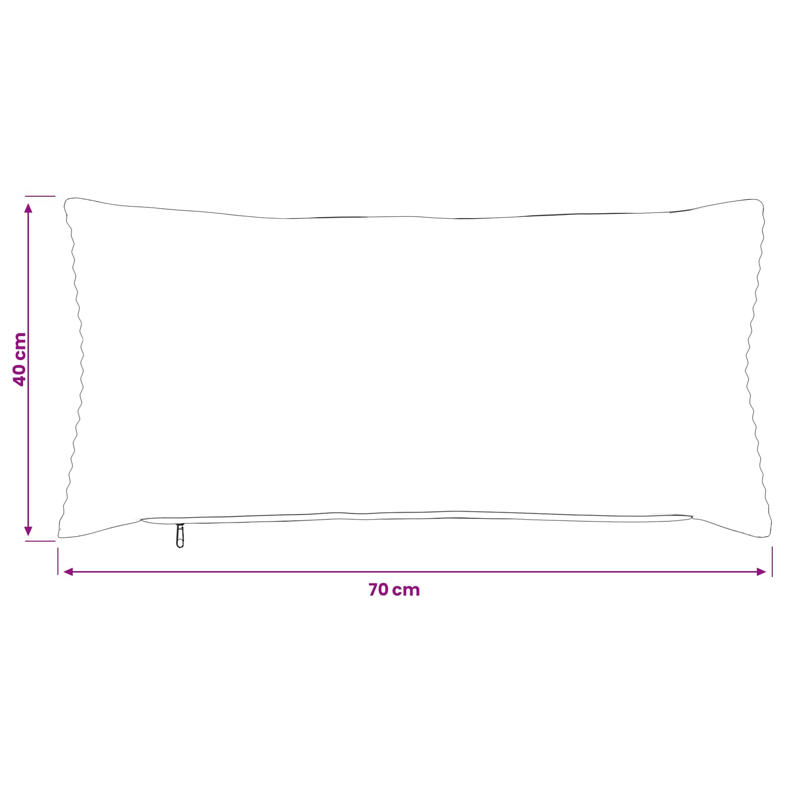 Κάλυμμα Μαξιλαριού 2 pcs HEERLEN Κρεμ 40 x 70 cm κορντουρόι - Pakobazaar