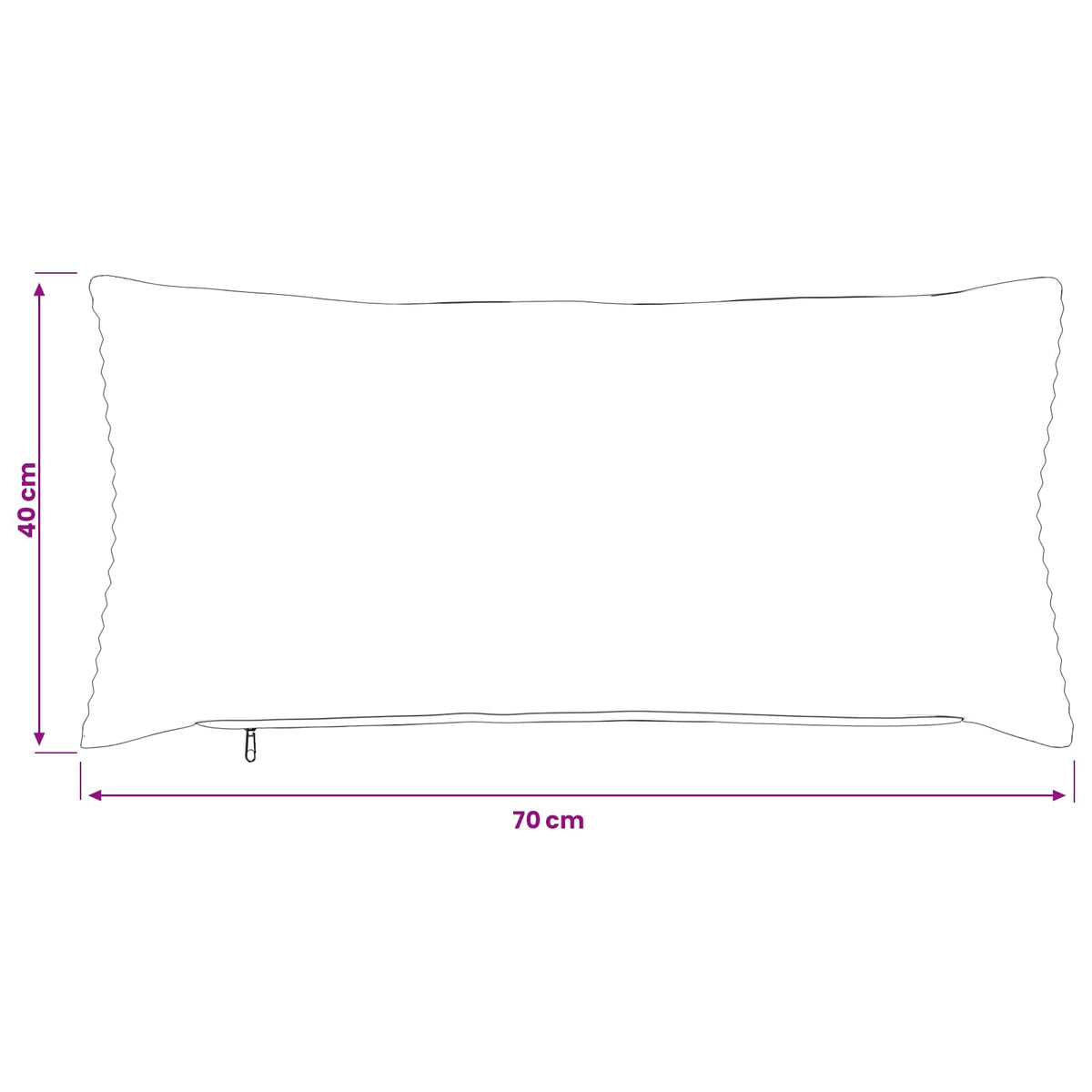 Κάλυμμα Μαξιλαριού 2 pcs HEERLEN Κίτρινο 40 x 70 cm κορντουρόι