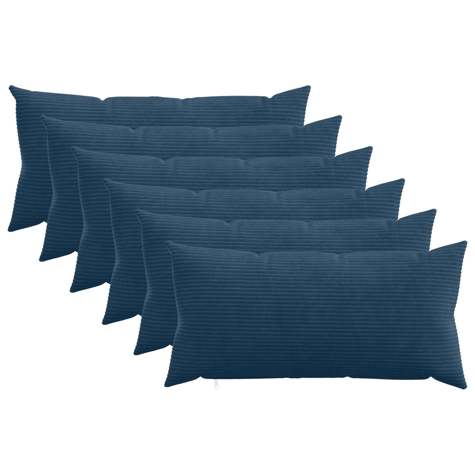 Κάλυμμα Μαξιλαριού 6 pcs HEERLEN Σκούρο μπλε 40 x 70 cm