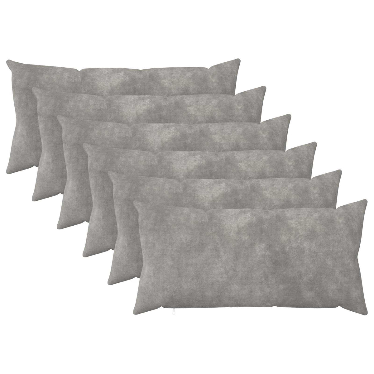 Κάλυμμα Μαξιλαριού 6 pcs HEERLEN Ανοιχτό γκρι 40 x 70 cm - Pakobazaar