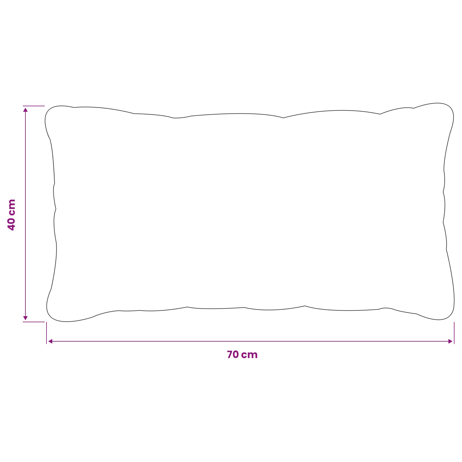 Κάλυμμα Μαξιλαριού 2 pcs HEERLEN Μπεζ 40 x 70 cm Πολυεστέρας - Pakobazaar
