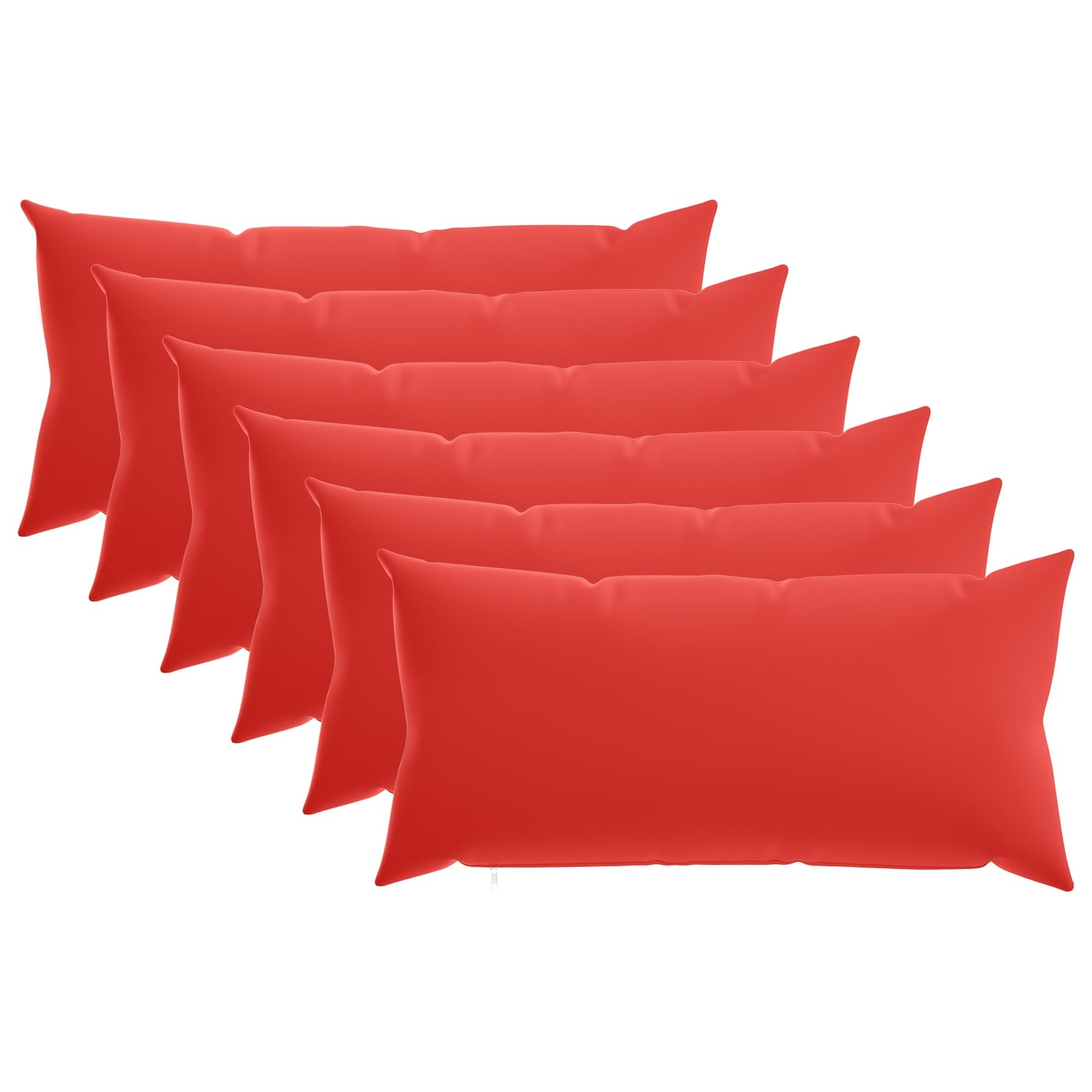 Κάλυμμα Μαξιλαριού 6 pcs HEERLEN Κόκκινο 40 x 70 cm Πολυεστέρας