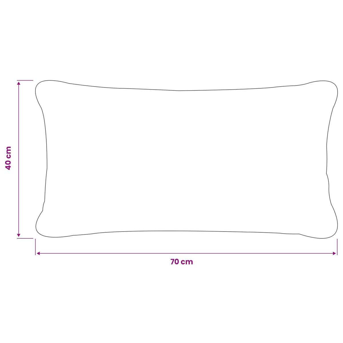 Κάλυμμα Μαξιλαριού 6 pcs HEERLEN Σκούρο Γκρι 40 x 70 cm Μπουκλέ