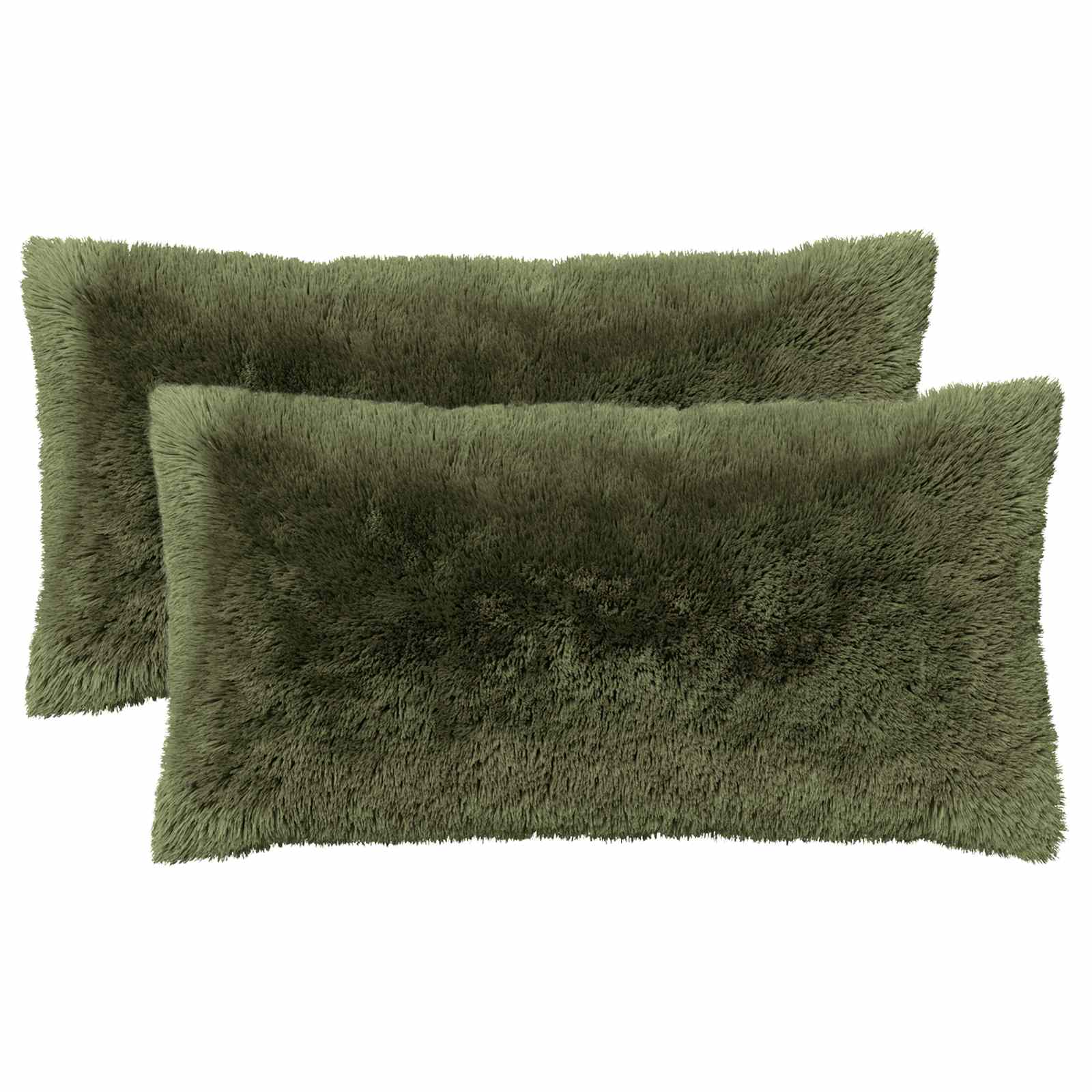 Κάλυμμα Μαξιλαριού 2 pcs HEERLEN Πράσινο 40 x 70 cm PV Φλίς - Pakobazaar