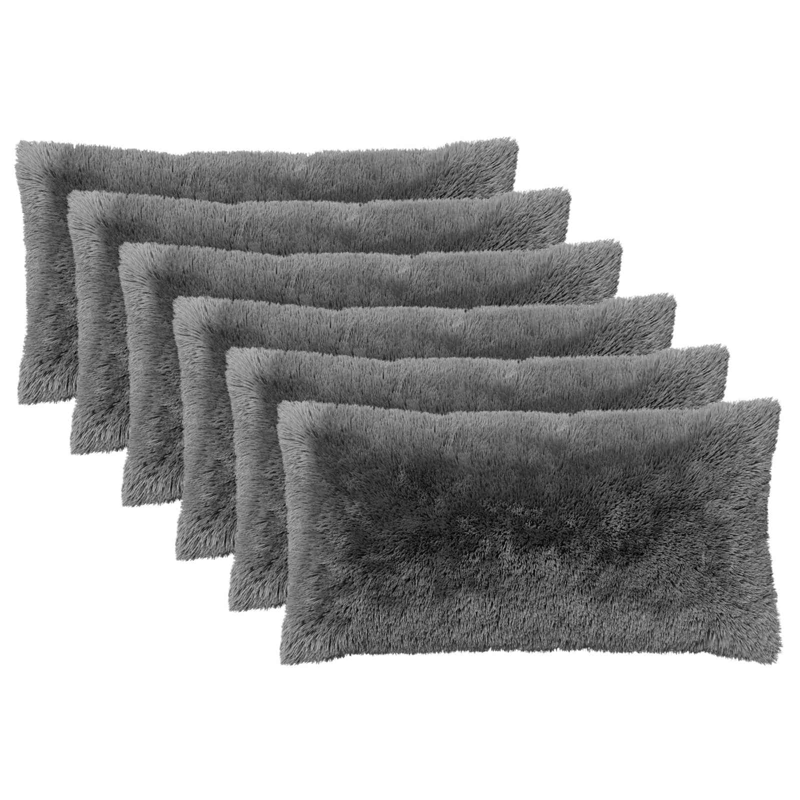 Κάλυμμα Μαξιλαριού 6 pcs HEERLEN Ανοιχτό γκρι 40 x 70 cm
