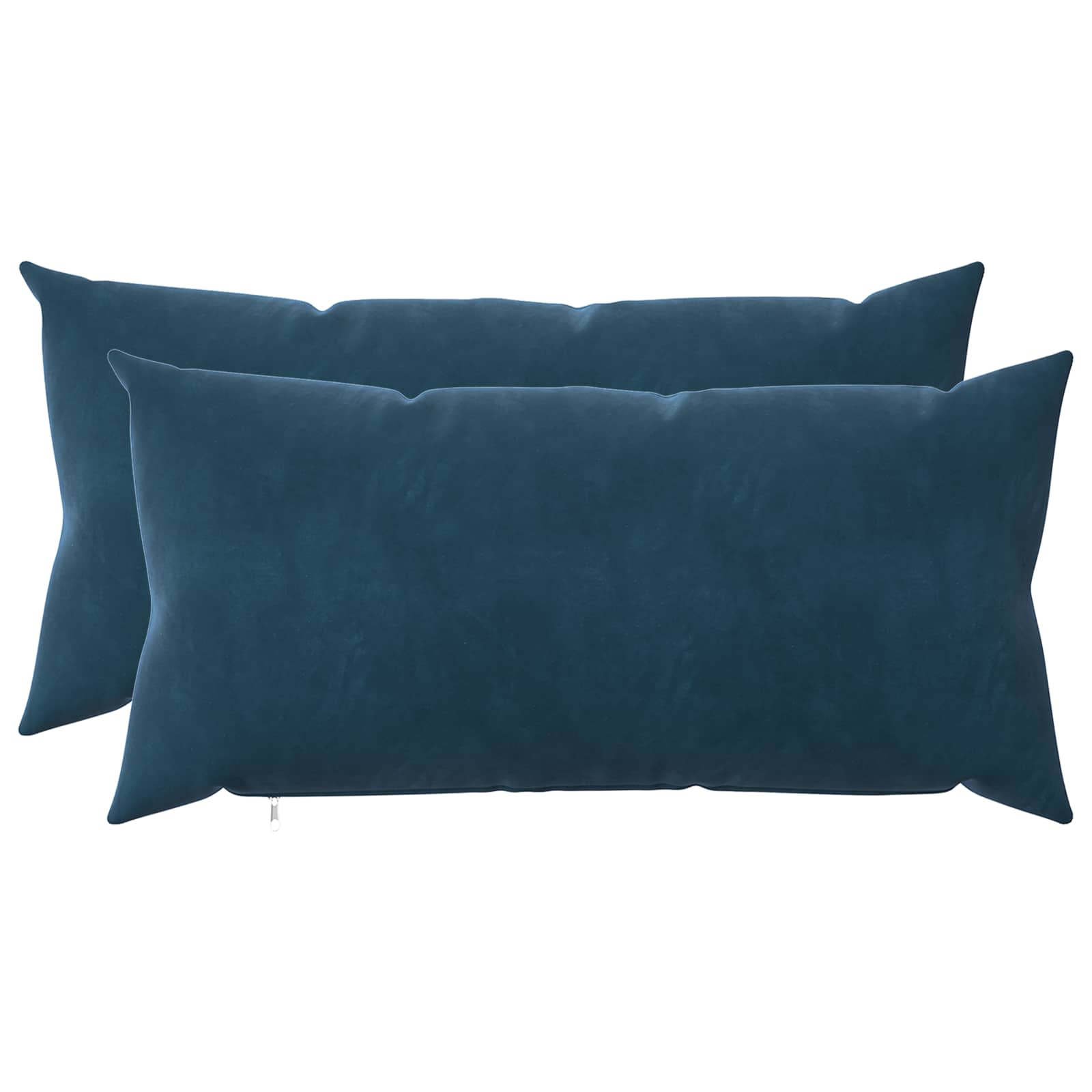 Κάλυμμα Μαξιλαριού 2 pcs HEERLEN Μπλε 40 x 80 cm Βελούδο