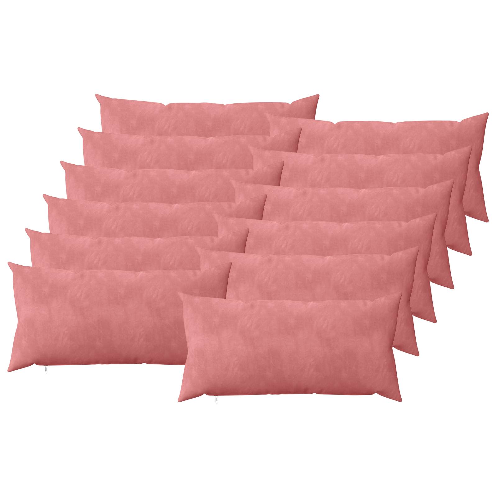 Κάλυμμα Μαξιλαριού 12 pcs HEERLEN Ροζ 40 x 80 cm Βελούδο