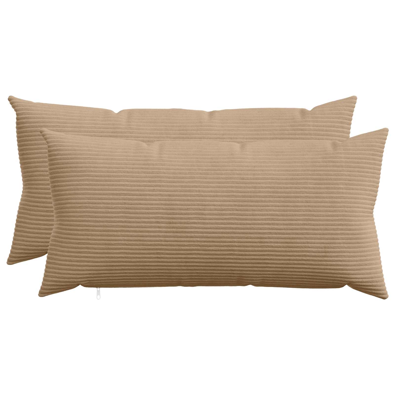 Κάλυμμα Μαξιλαριού 2 pcs HEERLEN Καφέ 40 x 80 cm κορντουρόι