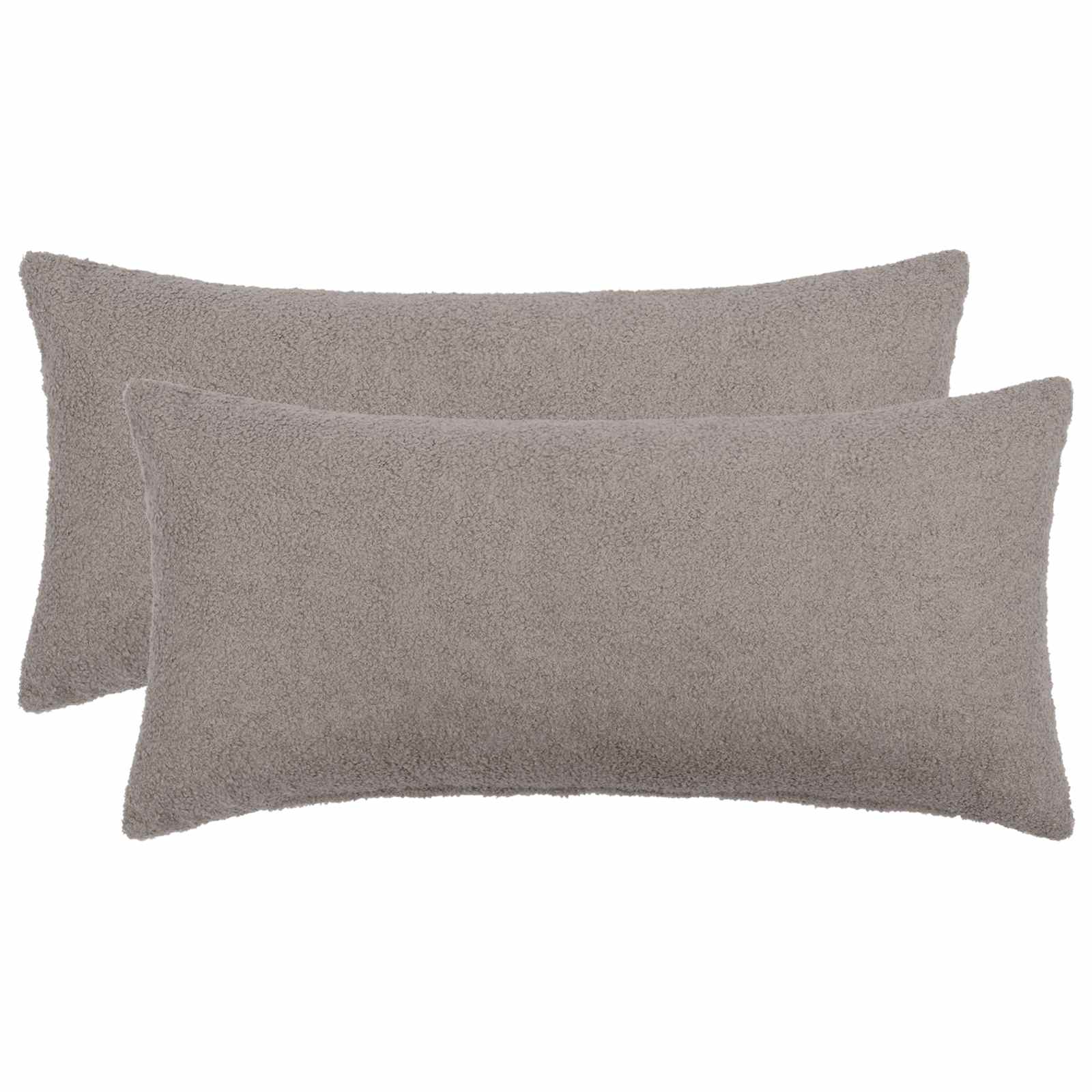 Κάλυμμα Μαξιλαριού 2 pcs HEERLEN Ανοιχτό γκρι 40 x 80 cm