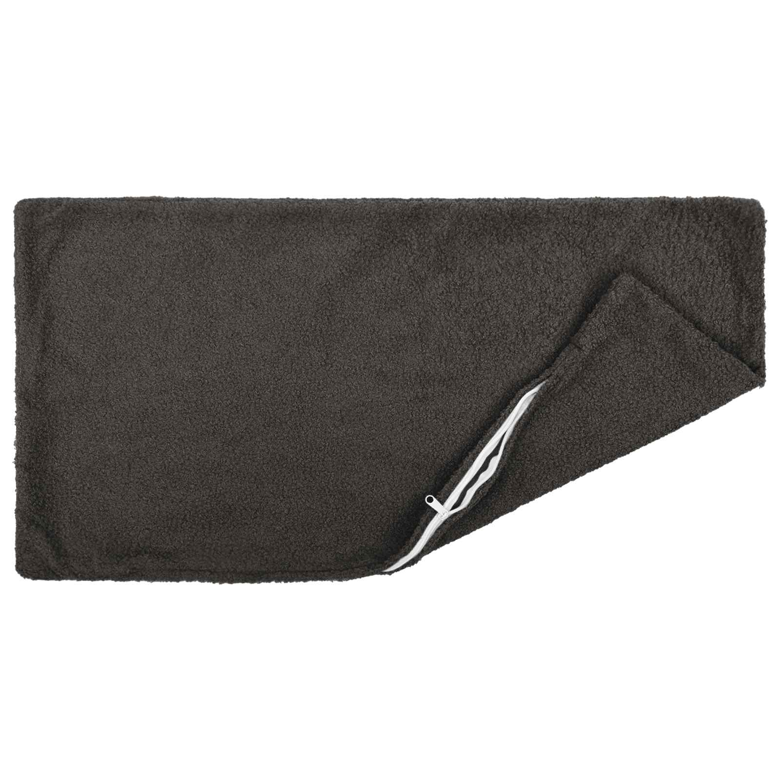 Κάλυμμα Μαξιλαριού 2 pcs HEERLEN Σκούρο Γκρι 40 x 80 cm Μπουκλέ