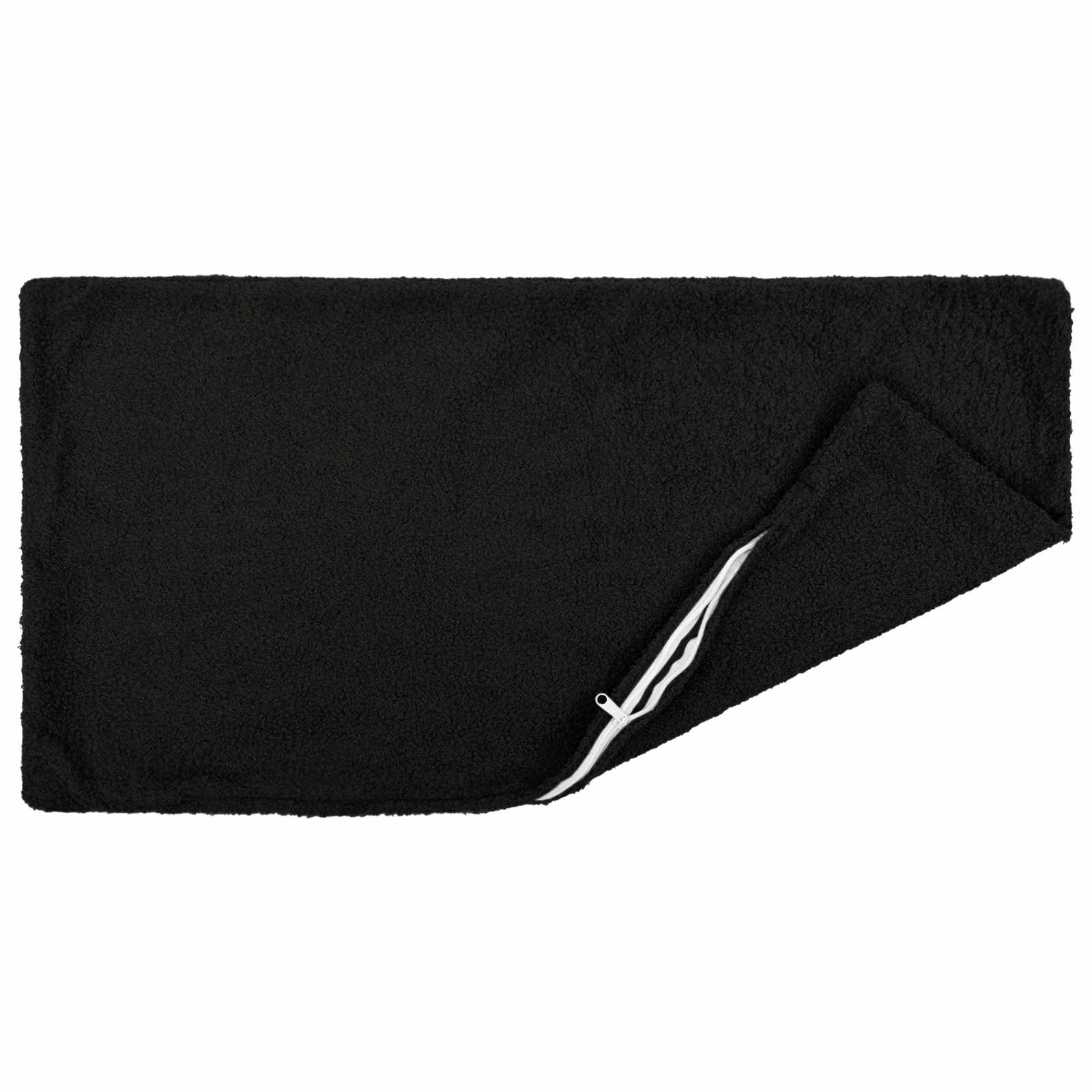 Κάλυμμα Μαξιλαριού 6 pcs HEERLEN Μαύρο 40 x 80 cm Μπουκλέ - Pakobazaar