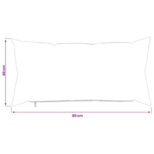 Κάλυμμα Μαξιλαριού 6 pcs HEERLEN Μαύρο 40 x 80 cm Μπουκλέ - Pakobazaar