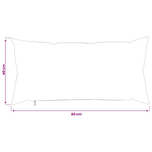 Κάλυμμα Μαξιλαριού 2 pcs HEERLEN Ανθρακί 40 x 80 cm