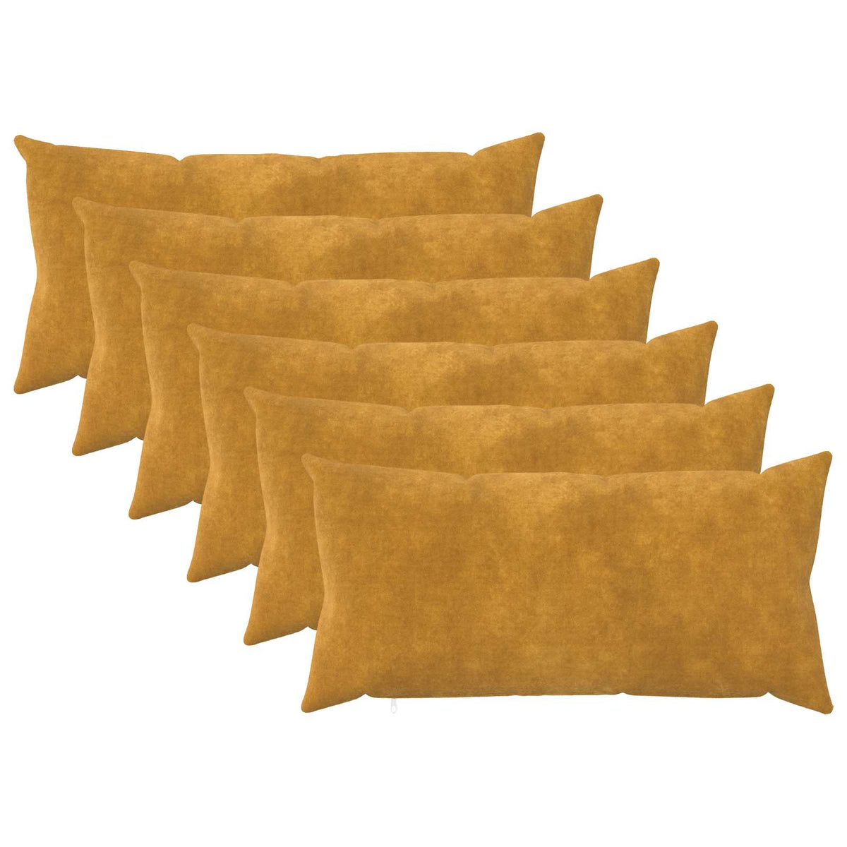 Κάλυμμα Μαξιλαριού 6 pcs HEERLEN Κίτρινο 40 x 80 cm