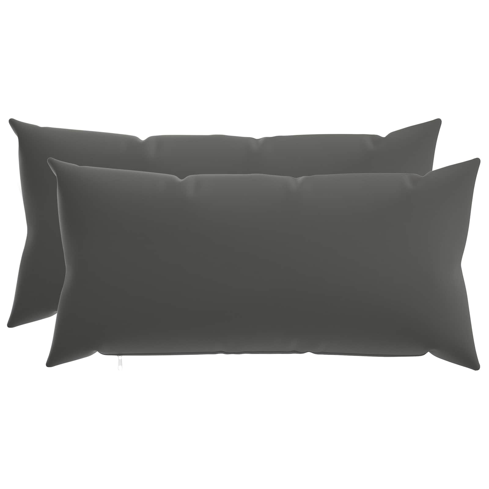 Κάλυμμα Μαξιλαριού 2 pcs HEERLEN Ανθρακί 40 x 80 cm Πολυεστέρας - Pakobazaar